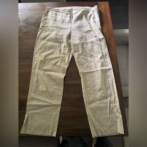 J. Jill Cream Straight Leg Pants